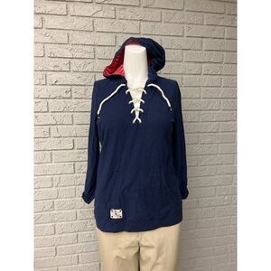 Ralph Lauren Women Blue Hoodie Top Size M
